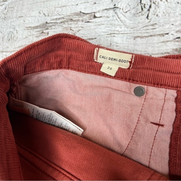 Madewell Corduroy Cali Demi-Boot Jeans Size 28 - Picture 4 of 11